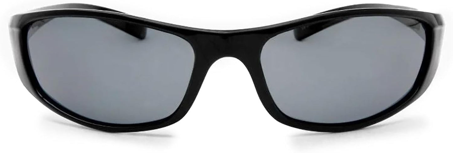 Optic Nerve Fourteener Polarized Sport Sunglasses - Lightweight Sportwrap Frame, UV Protection, Anti-Glare - Unisex Fit
