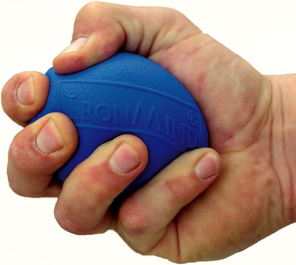 Blue IronMind EGG (firm): Put This Potent Hand Strengthening, Stress Reduction and Active Rest Tool in the Palm of Your Hand