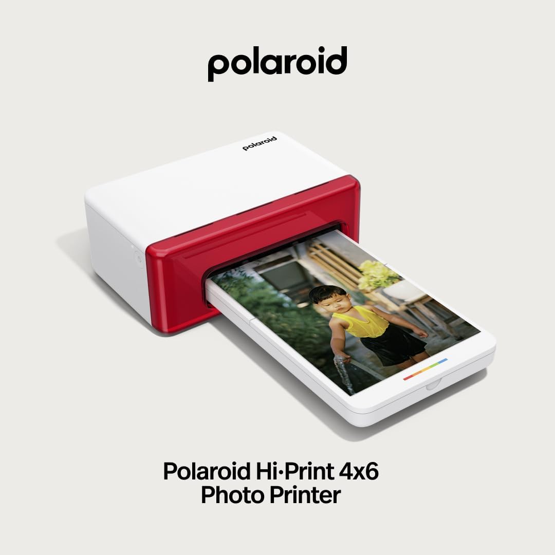 Polaroid Hi-Print Bluetooth 4x6 Photo Printer + Photo Paper Bundle (80 Sheets Included) (6552)