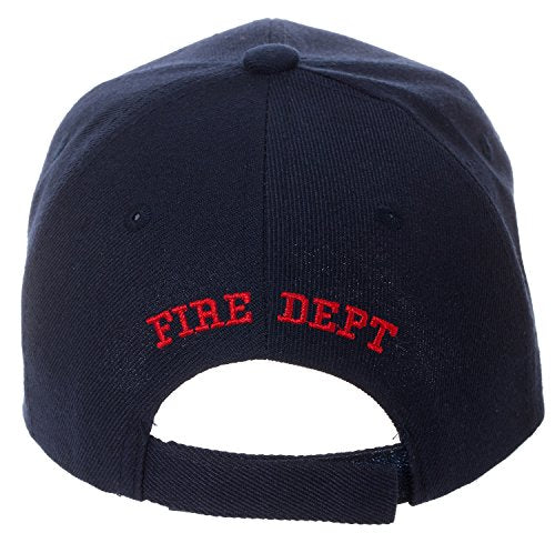 First in Last Out Firefighter Cap - Embroidered Fire Department Hat - Blue, One Size
