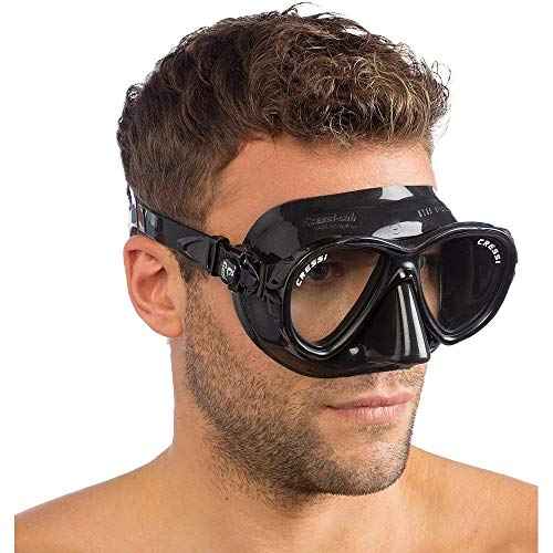 Cressi Compact Adult Scuba Diving Mask with Anti-Fog System - Cressi Naxos Mask- Made in Italy
