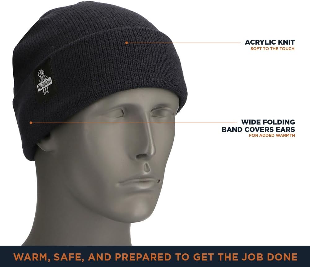 RefrigiWear Watch Cap Knit Beanie for Men and Women, One Size Fits Most, (Color)