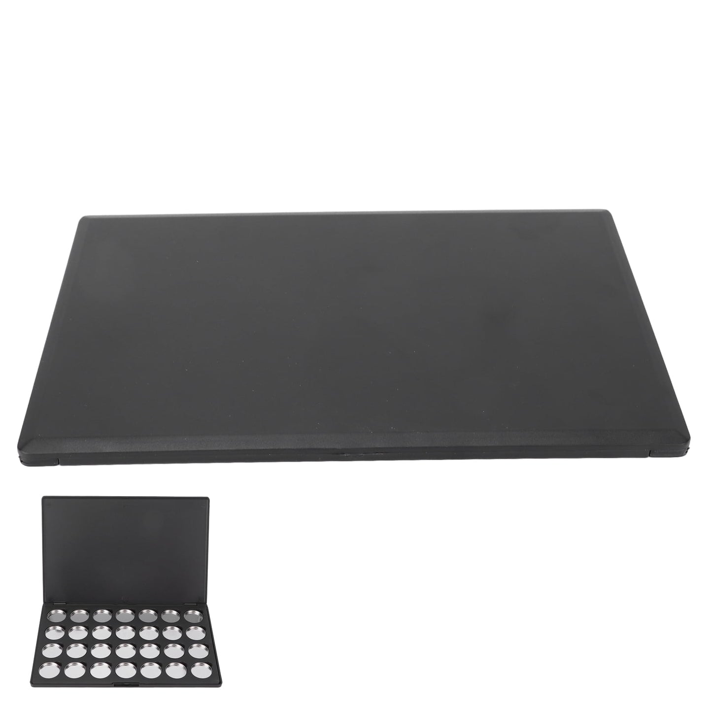 Empty Eyeshadow Palette | Portable DIY Makeup Case with Round Metal Pan