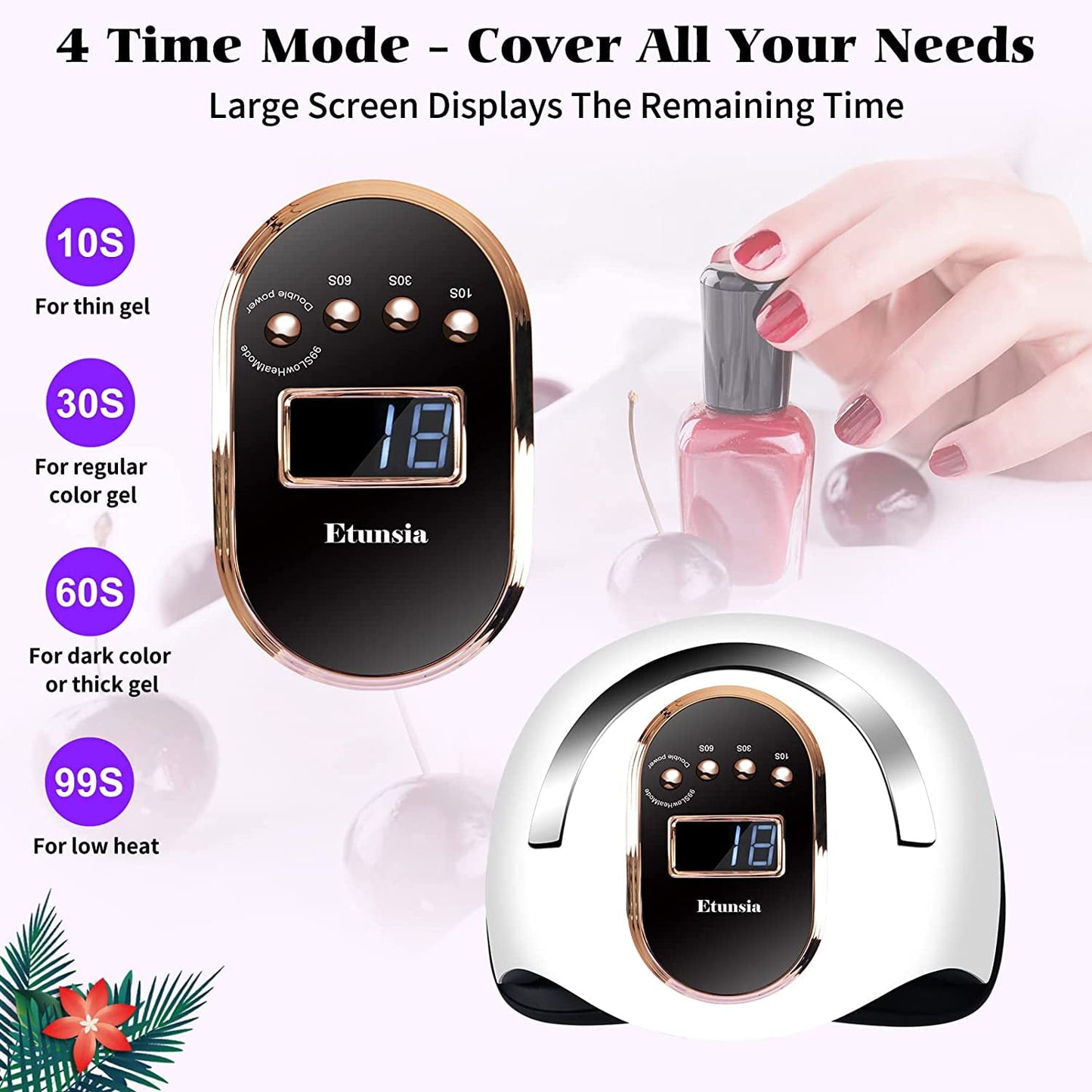 168W Professional UV LED Nail Dryer Lamp | Smart Sensor | Gel Manicure
