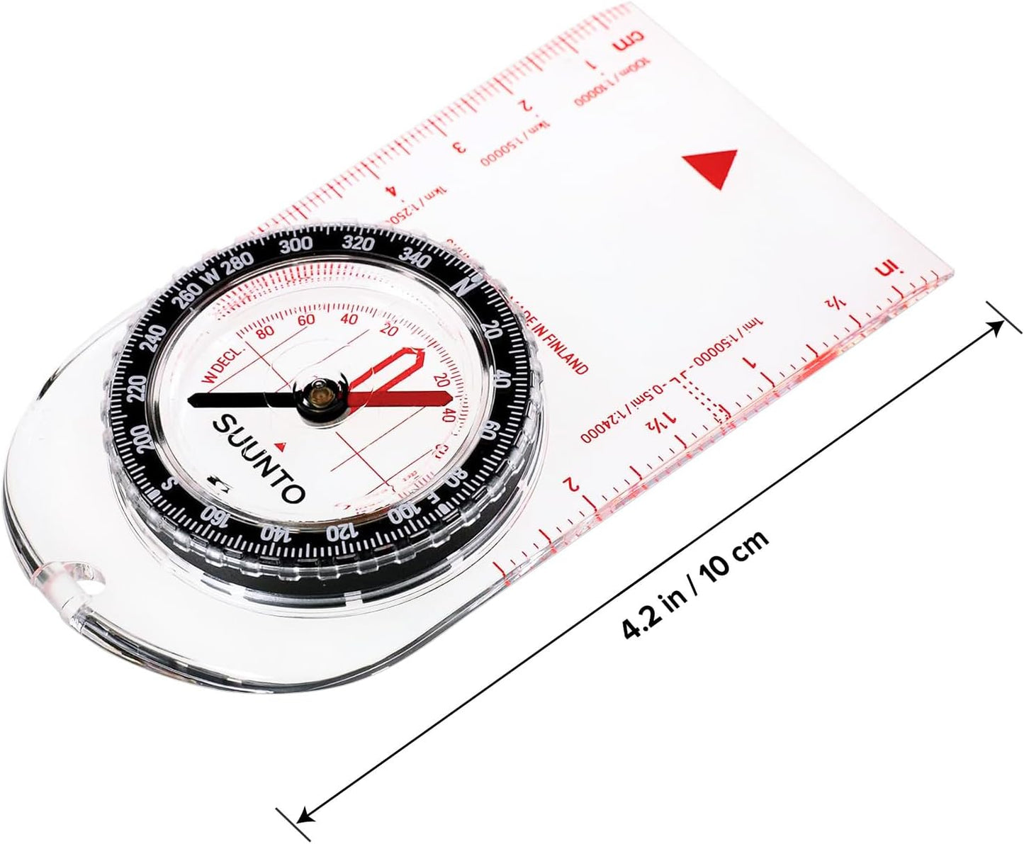 SUUNTO A-30 Compass: Compact, hiking compass with luminous markings in low light