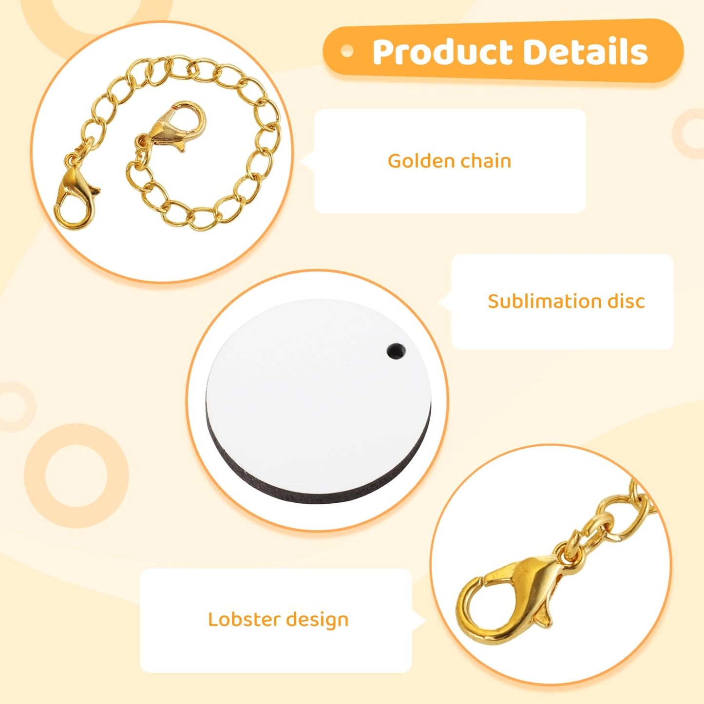 12 PCS Blank Cup Charms for Tumbler, Gold Sublimation Charm Accessories, Initial Name ID Charm Tumbler Handle Charm for DIY Craft
