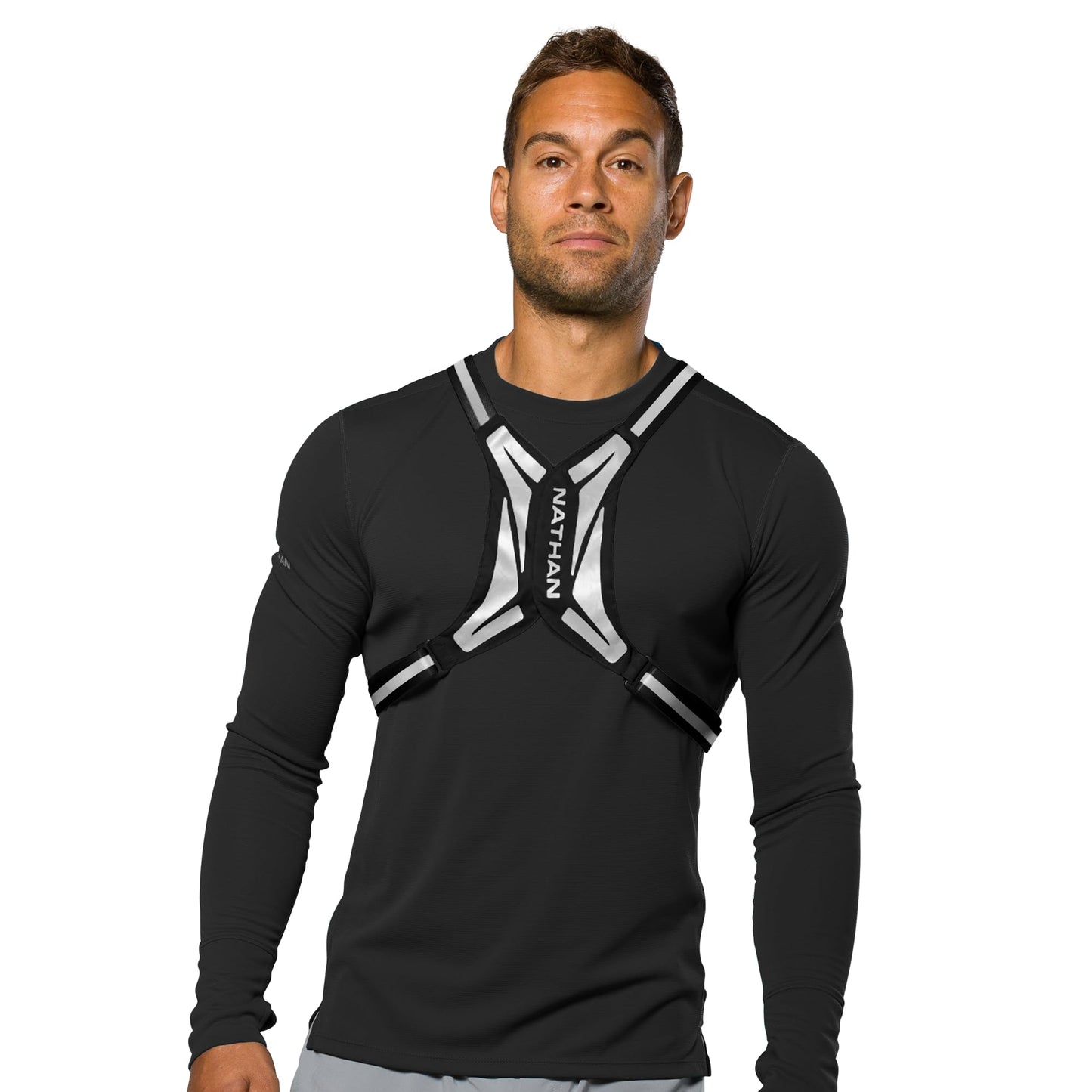 Nathans NS60320-00001-OSFM Hypernight Reflective Vest Lite Black