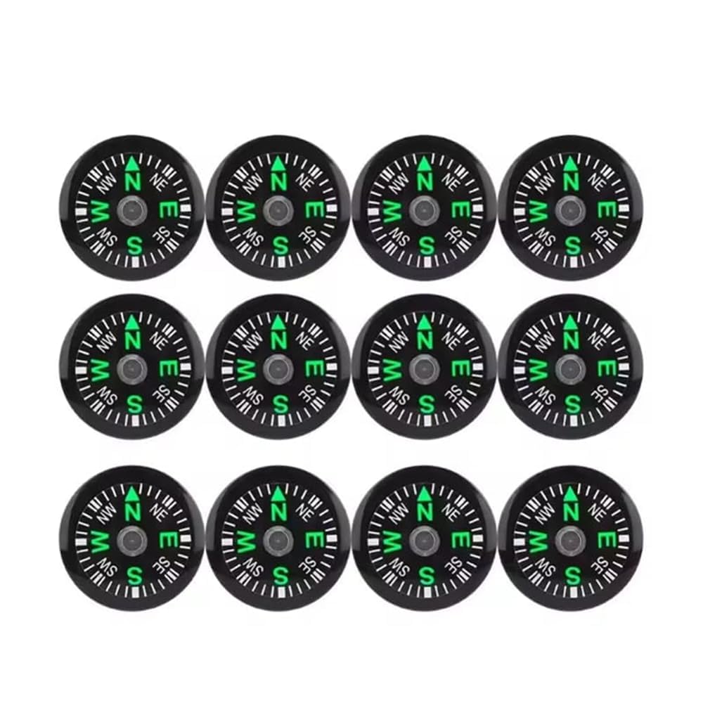JEVLON 50 Pieces Mini Compass Small Button for Kids 20mm Bulk Hiking Liquid Filled Survival Set Camping Boating Touring Backpacking Outdoor Activities