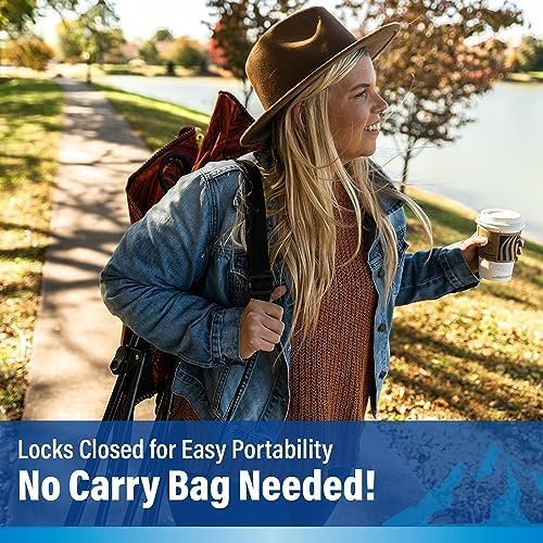 Kijaro Portable Camping Chairs - Enjoy the Outdoors with a Versatile Folding Sports Chair for Outdoor & Lawn - Dual Lock Feature Locks Position – Hallet Peak Gray