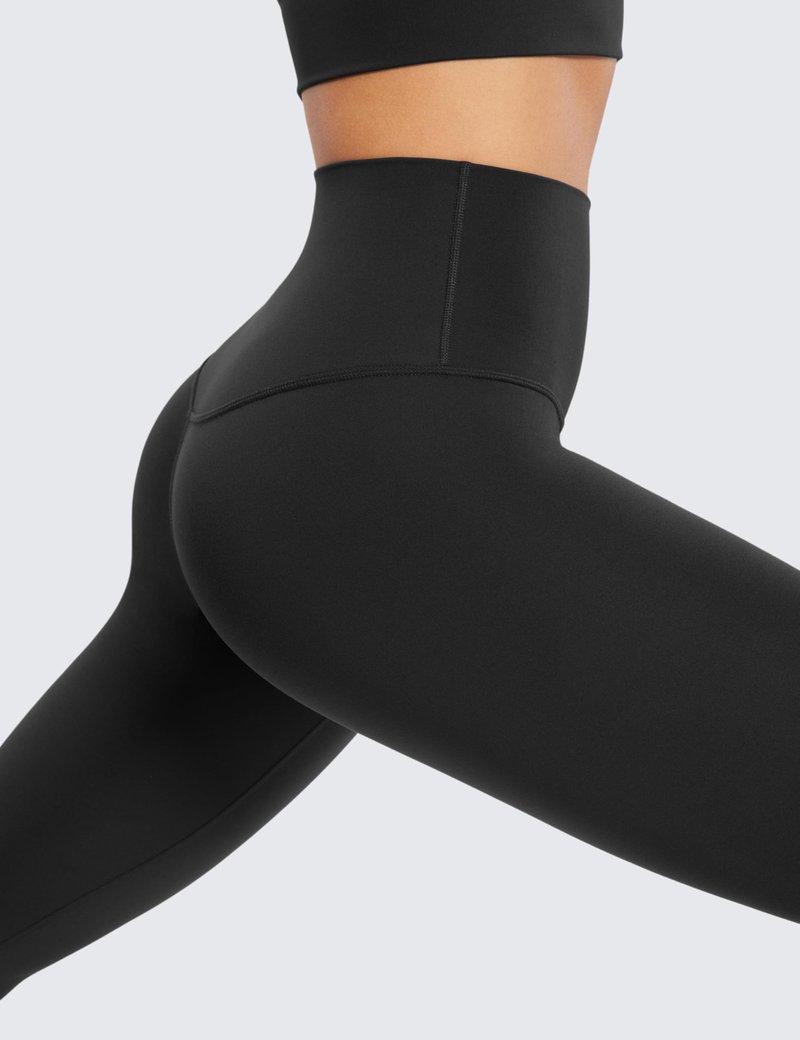 CRZ YOGA Womens Butterluxe High Waisted Lounge Leggings 19 Inches - Workout Buttery Soft Capris Yoga Pants Black Large