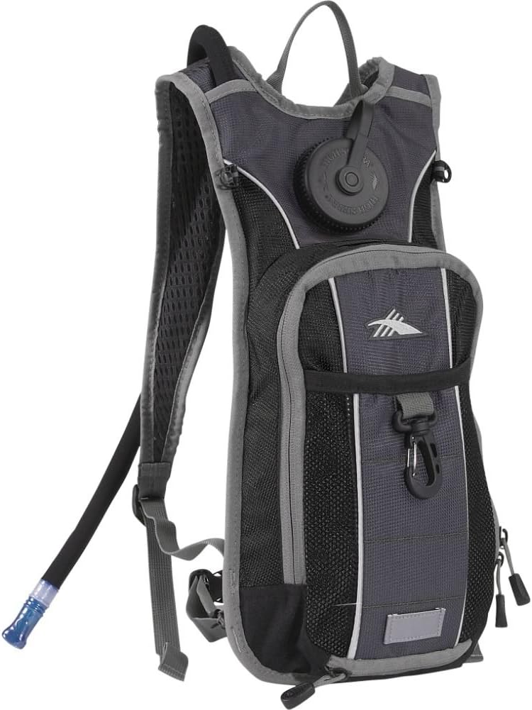 High Sierra Soaker Hydration Pack, Black, Graphite, 2L / 17.25 x 9 x 2-Inch