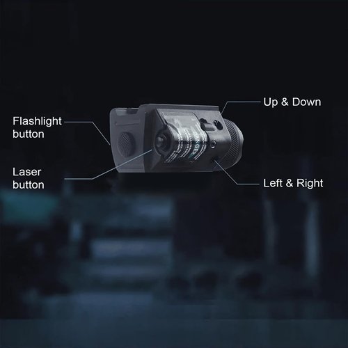 ZORVEX Tactical LED Flashlight with Green Lase, Rechargeable 600 Lumen Green Laser Tactical Flashlight - Dual Modes with Picatinny Rail Mount, Class IIIA