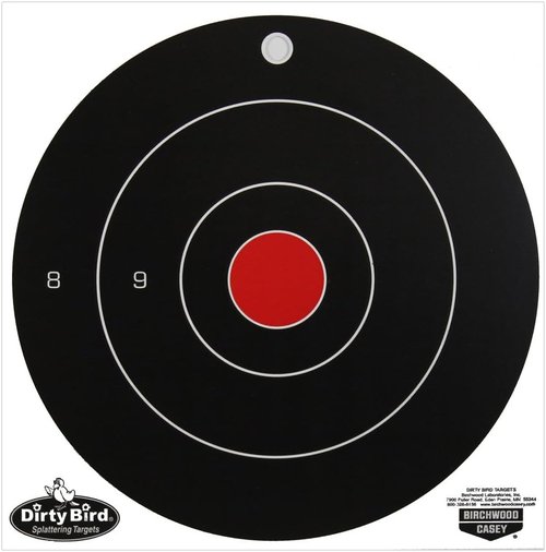 Birchwood Casey Non-Adhesive Dirty Bird Bull's-Eye Large Targets Practice Shooting for Indoor and Outdoor Use