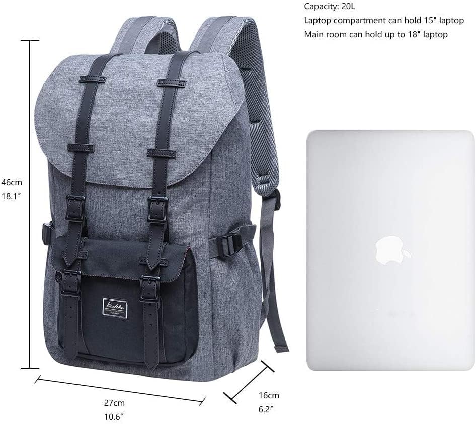 KAUKKO Backpack, (Black (E5-3), 45 x 27 x 17cm (HxBxT)