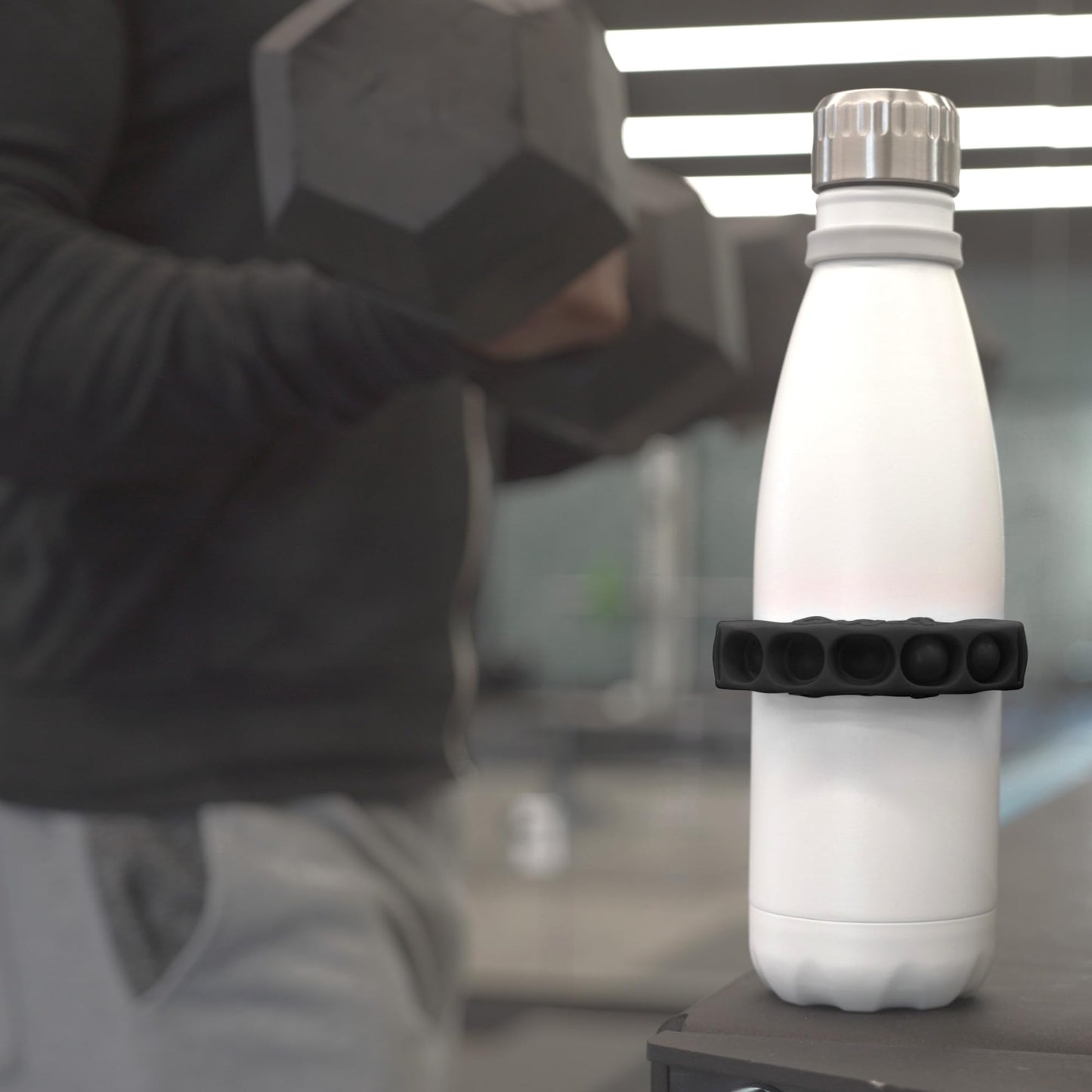 GWaT - Hydration Tracker for Water Bottles, Helps You Drink More (Midnight)