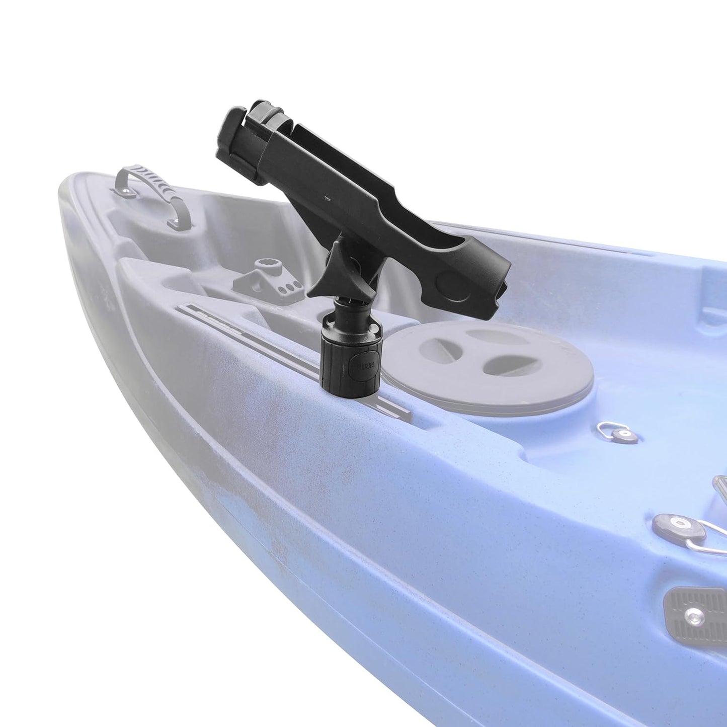Kayak Fishing Rod Holder , Fishing Boat Rods Holder with T-Shaped Screw, 360° Adjustable Kayak Fishing Pole Holder Mounted Track or Kayak,