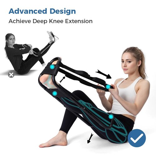 MMingo Advanced Hamstring Stretcher Device: Deep Muscle Stretcher Reduces Pain, Knee Extension, Hip Abductors Extension, Lower Back Relief, PT Endorsed Calf Stretcher, Ideal for ACL, MCL Recovery