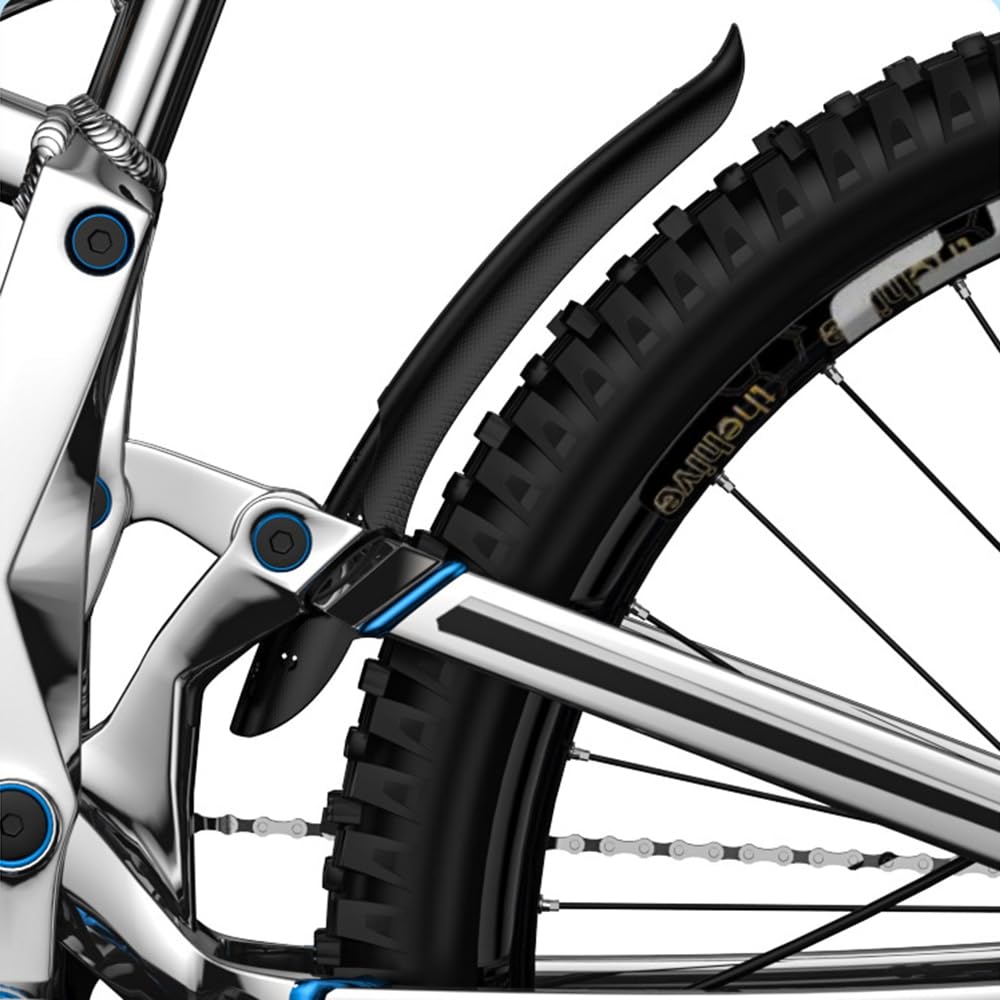 JSCARLIFE Universal MTB Mudguards Set - Adjustable Front/Rear Bicycle Fenders for 20"-29" Wheels, Fat Tire & Gravel Bikes, w/12 Heavy-Duty Zip Ties