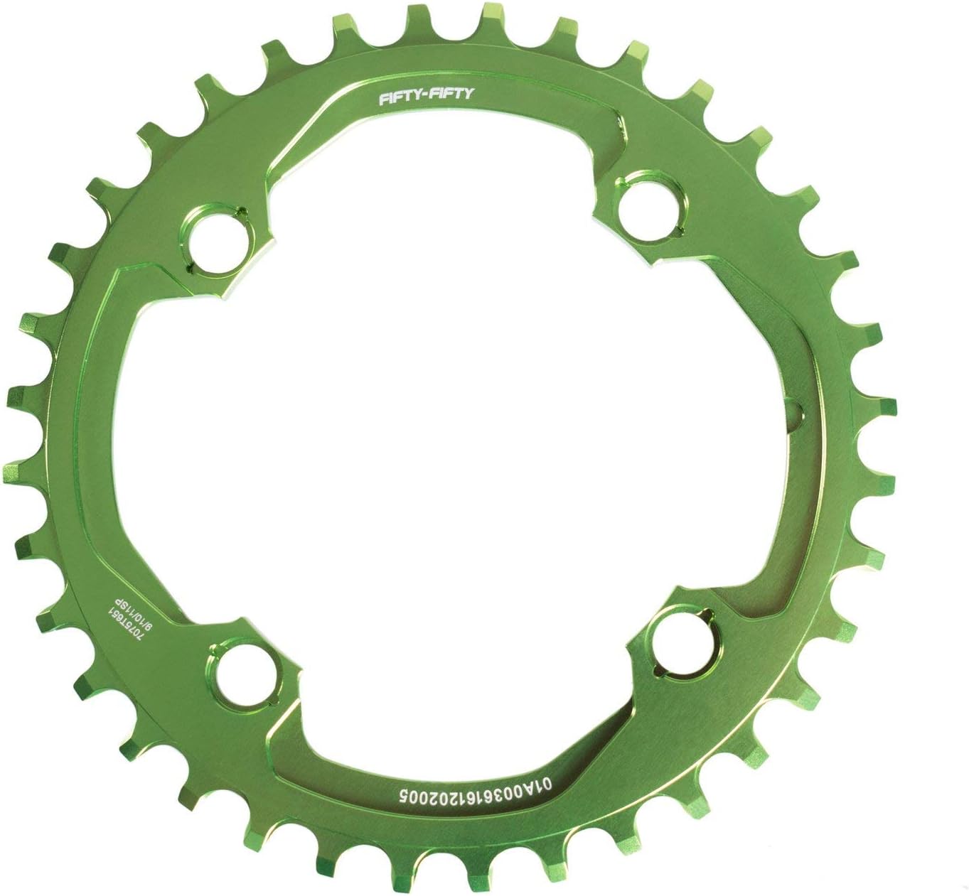 FIFTY-FIFTY Round 104BCD Chainring, 30T 32T 34T 36T Narrow Wide Mountain Bike Chainring, Single Chainring for 9/10/11-Speed with 4 Alloy Chainring Bolts for MTB
