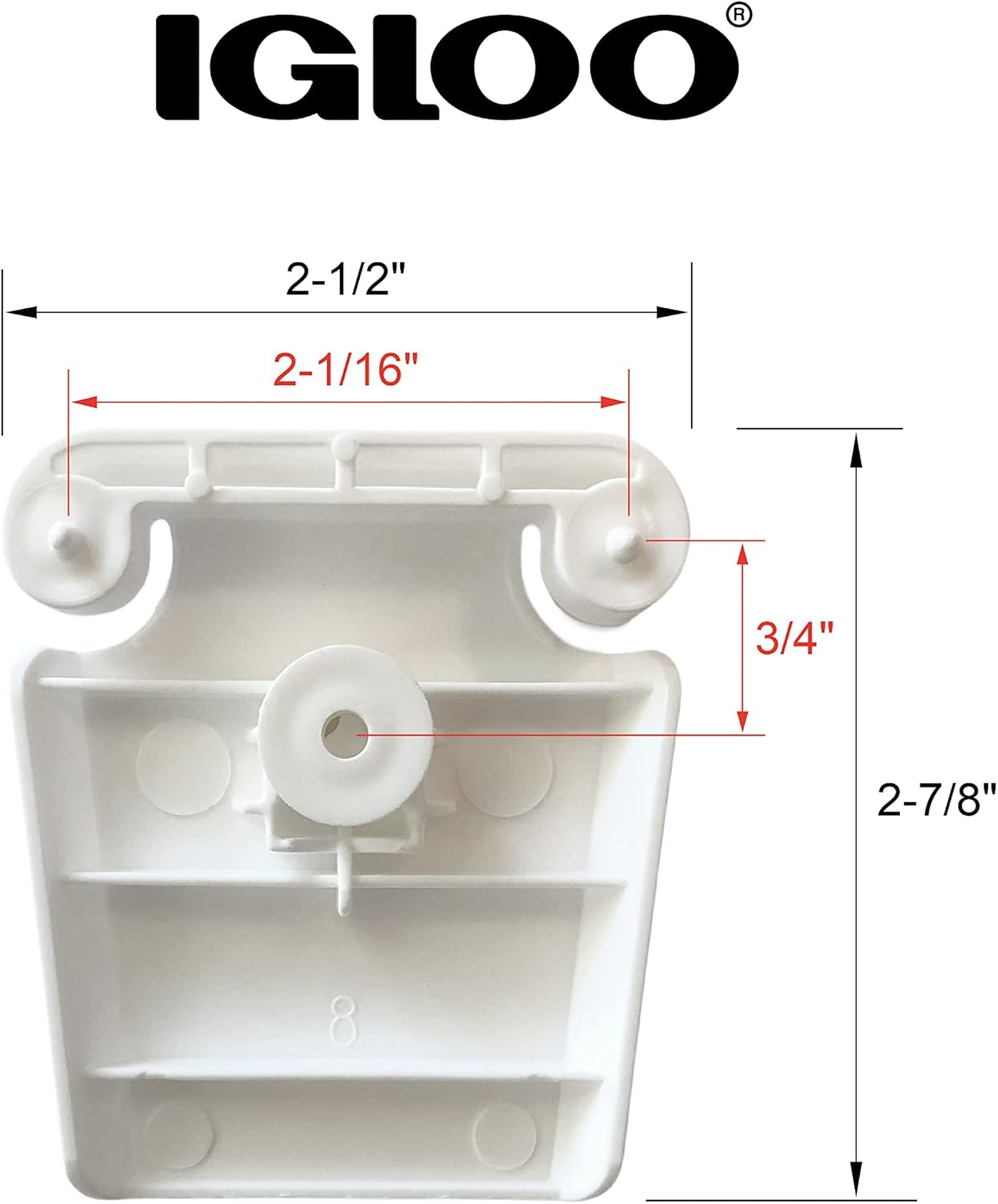 Igloo Cooler Latch with Winged and Single Screw Post - Made in The USA - Contains UV Inhibitors