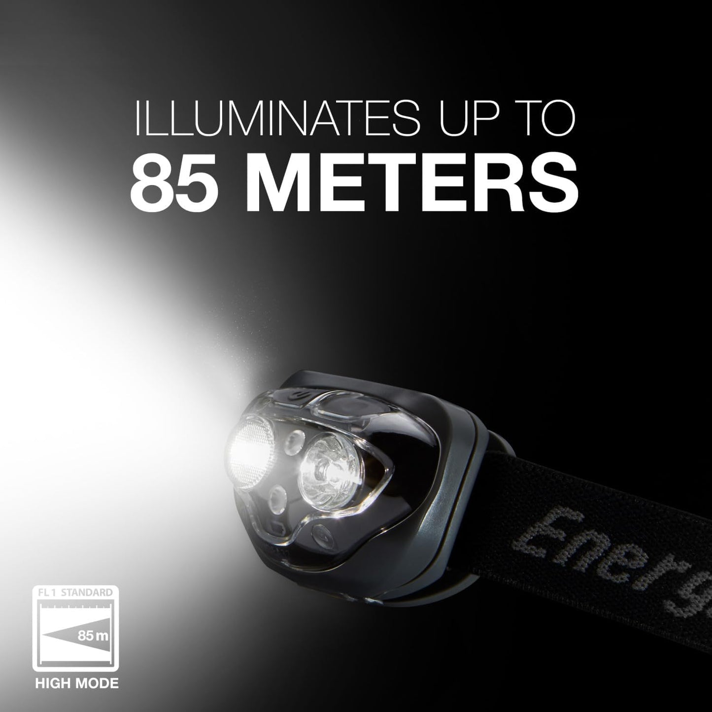 Energizer Vision HD+ LED Headlamp, Water Resistant Bright Headlamp with Digital Focus, Camping Gear and Emergency Light, Batteries Included, Pack of 1