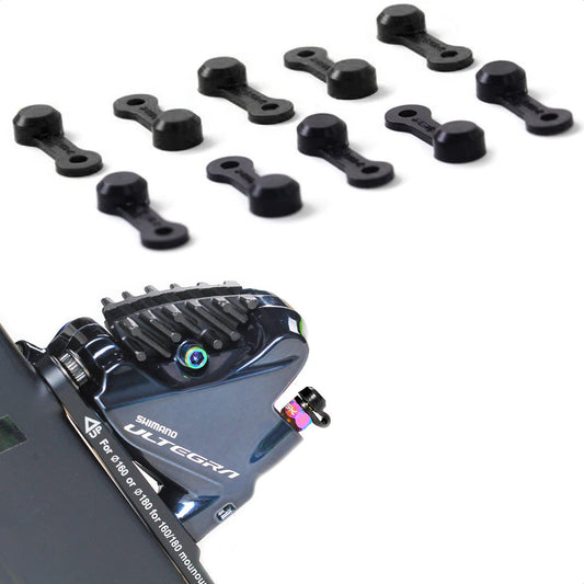 KIEVODE 10 PCS Bike Brake Bleeder Rubber Cap Bleed Screw Dust Cover Nipple Fitting Cap for Mountain Bicycle Road Bicycle MTB Hydraulic Disc Brake