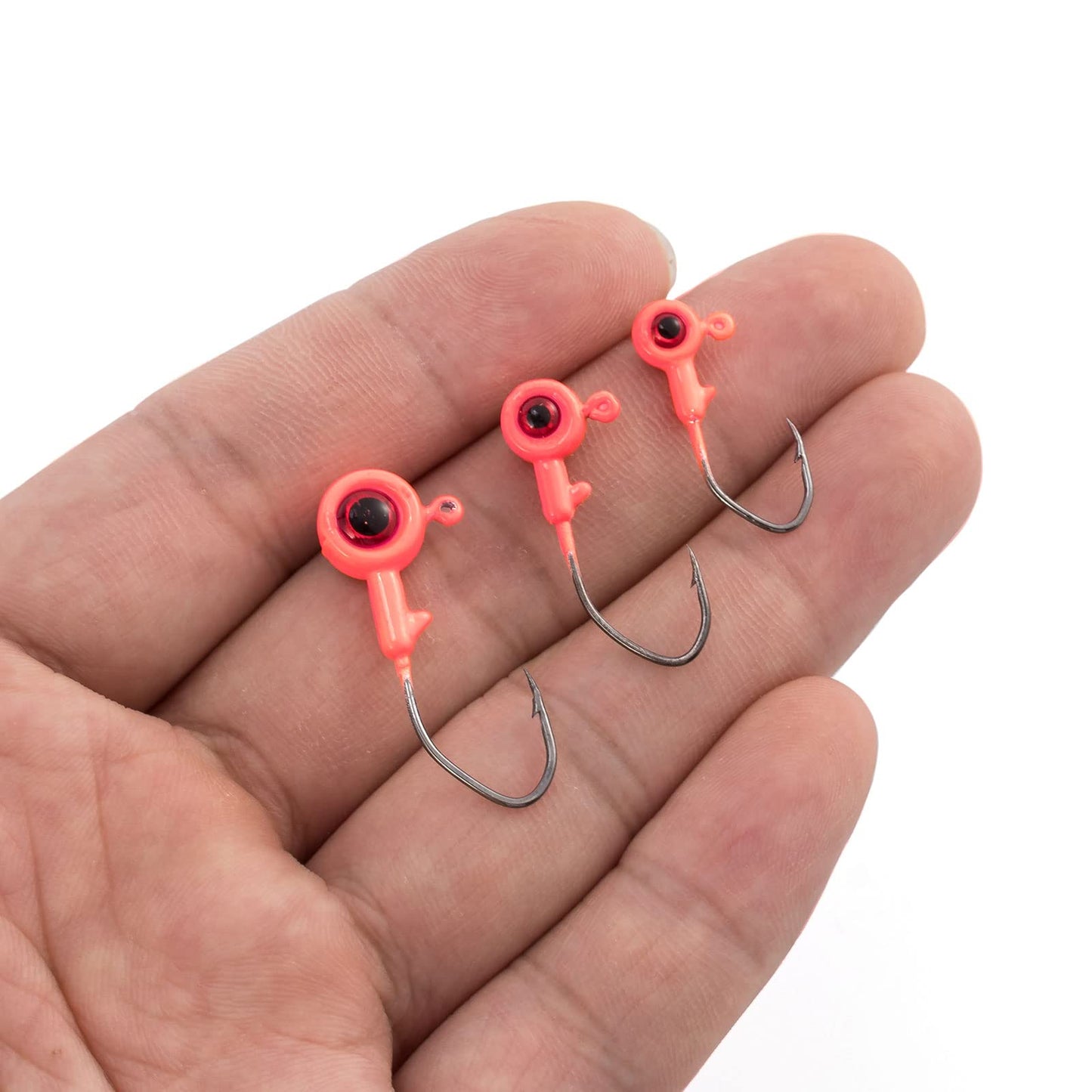 Dr.Fish 10 Pack Crappie Jig Freshwater Fishing Jig Head Crappie Fishing Bass Trout Panfish Bluegill Hook Lure Sickle Hook 1/16oz Chartreuse