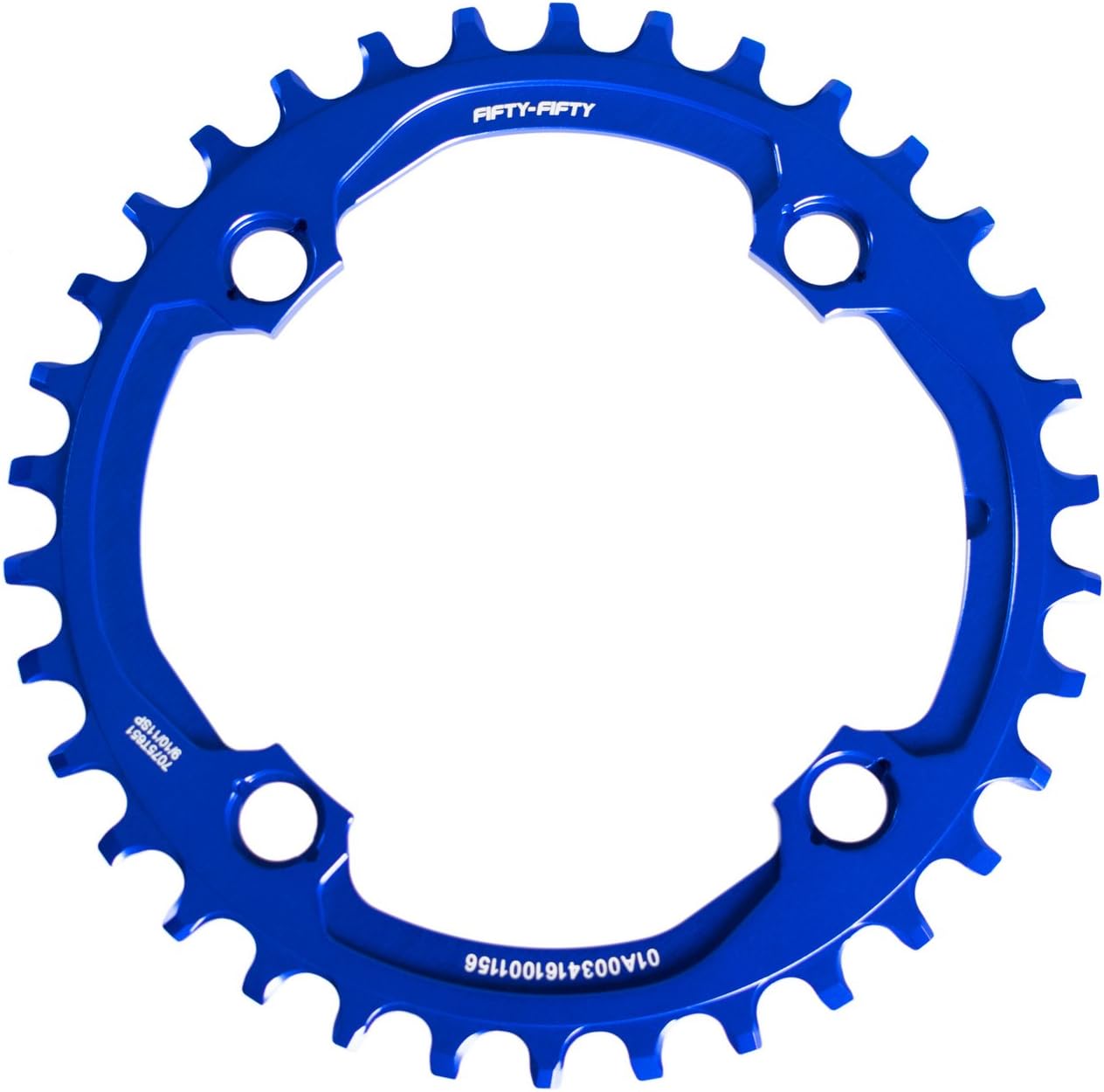 FIFTY-FIFTY Round 104BCD Chainring, 30T 32T 34T 36T Narrow Wide Mountain Bike Chainring, Single Chainring for 9/10/11-Speed with 4 Alloy Chainring Bolts for MTB