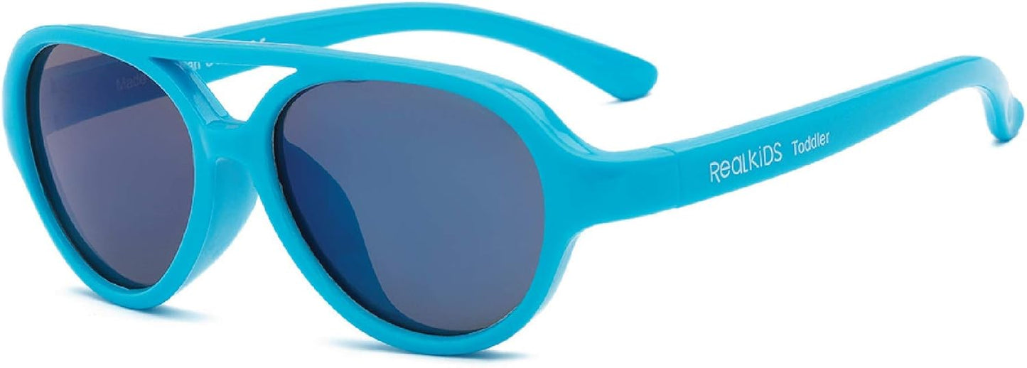 Sky Aviator Sunglasses for Kids, Toddler - Flexfit Frames