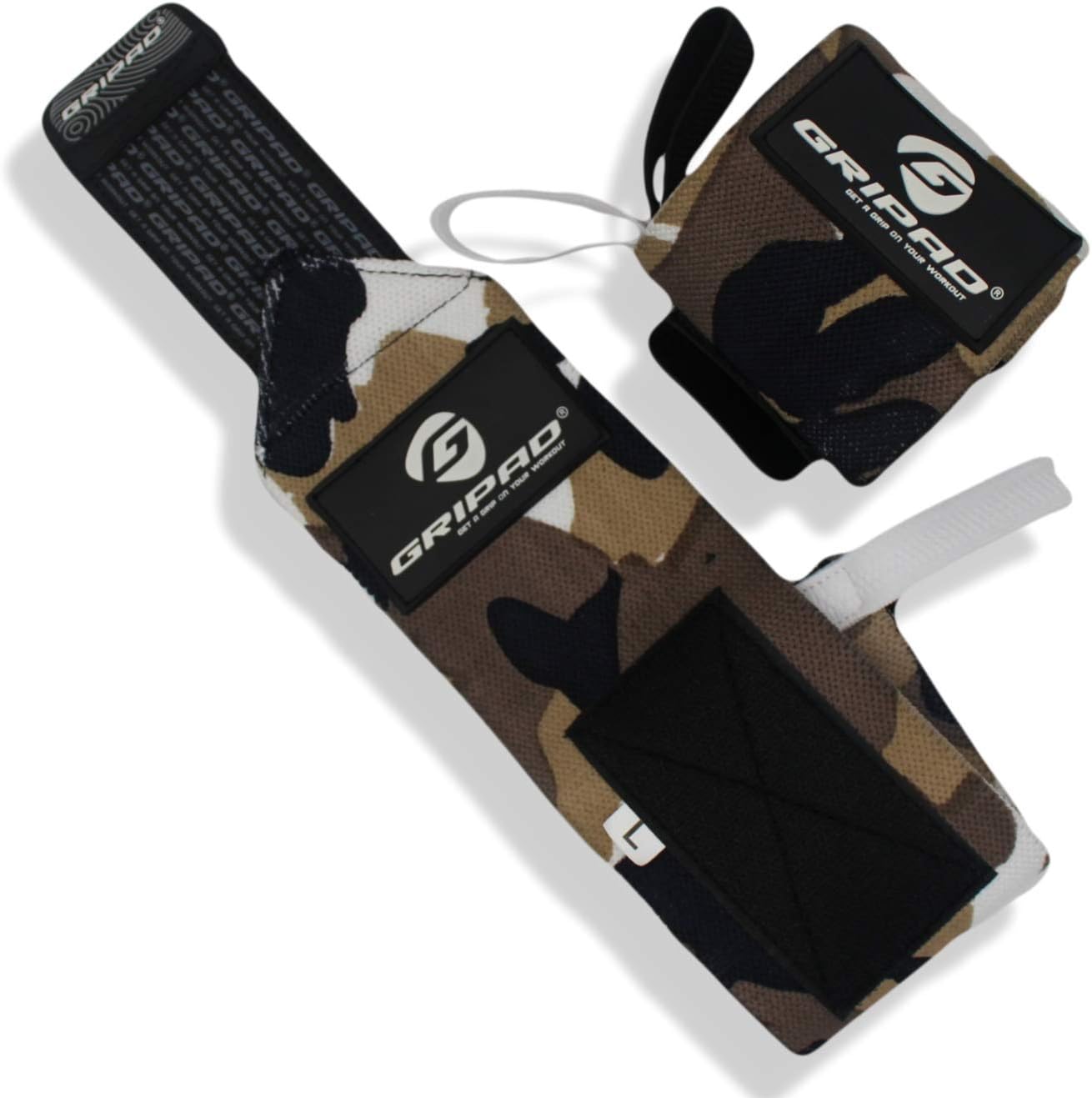 12" x 3" Weight Lifting Support Wrist Wraps, Strong Wrist Wraps, 2 Thumb Loops – Great for Weightlifting, Powerlifting, Bodybuilding, Strength & Cross-Training.
