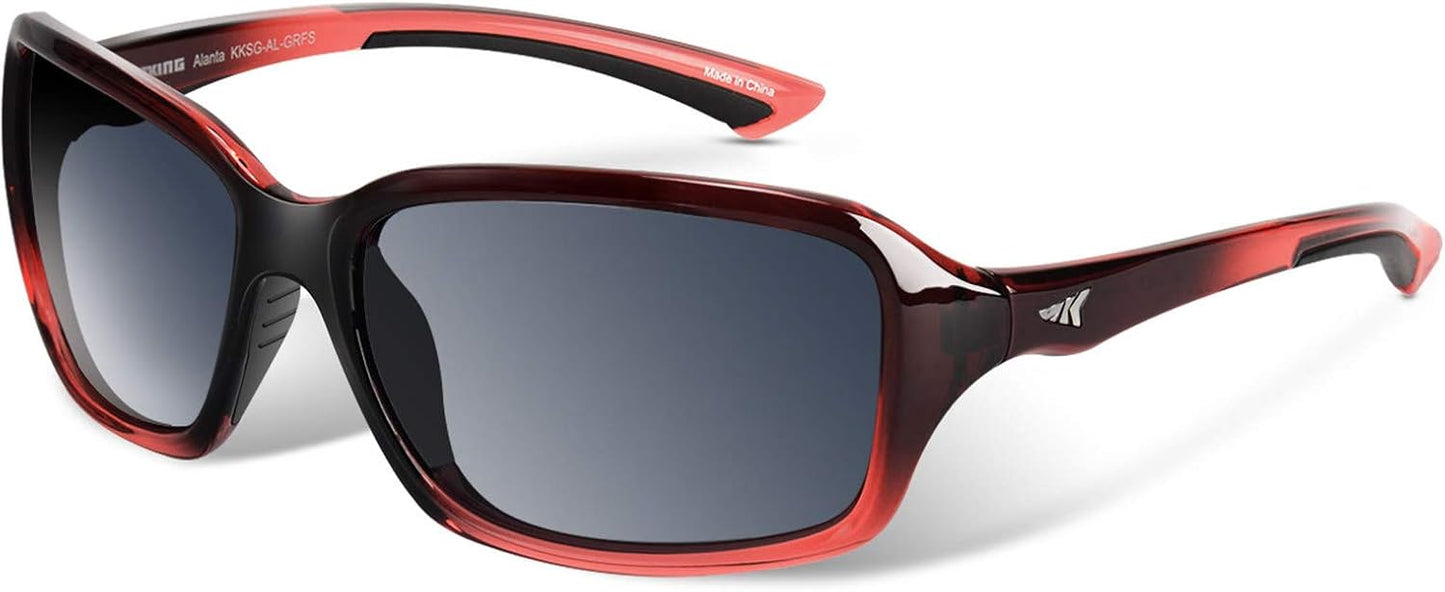 KastKing Alanta Polarized Sport Sunglasses for Men and Women,Ideal for Driving Fishing Cycling and Running,UV Protection