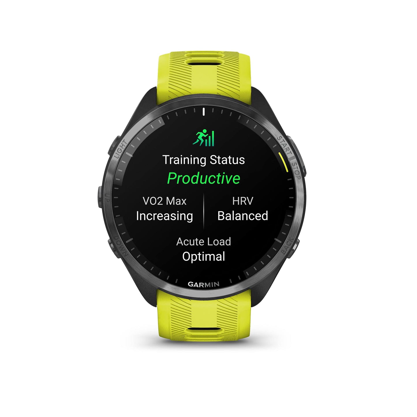 Garmin Forerunner® 965 Running Smartwatch, Colorful AMOLED Display, Training Metrics and Recovery Insights, Amp Yellow and Black