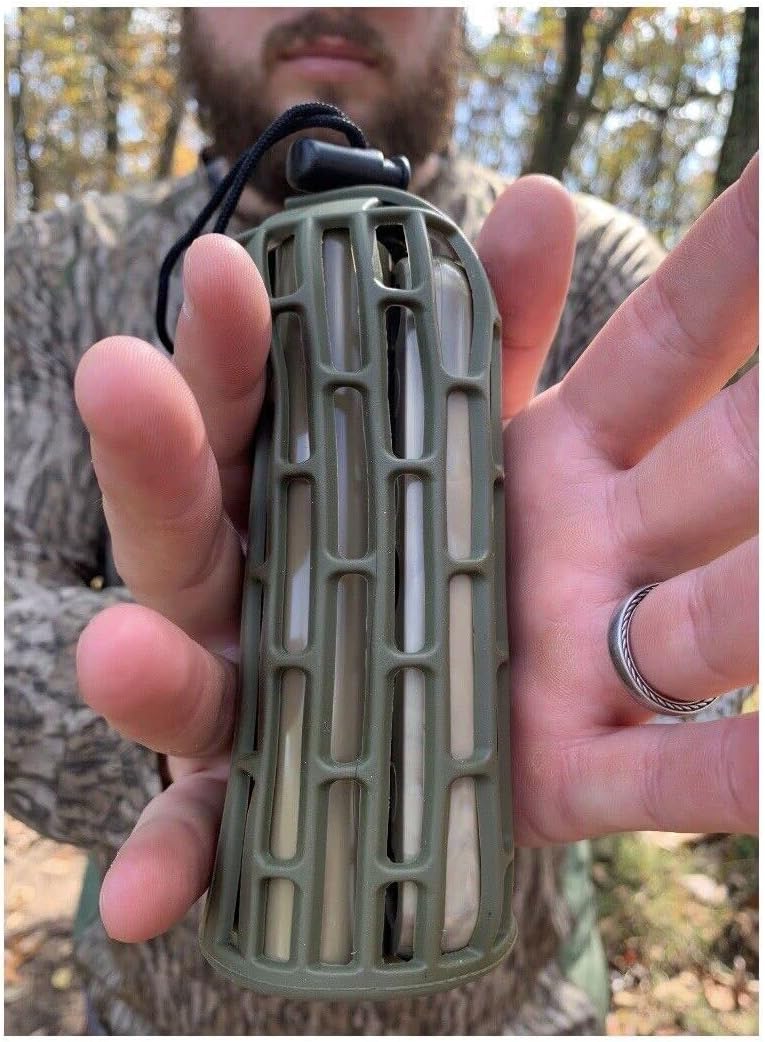 Flextone Outdoor Deer Hunting Realistic Rattling Bucks Sounds Easy-to-Use Battle Bag Deer Game Call