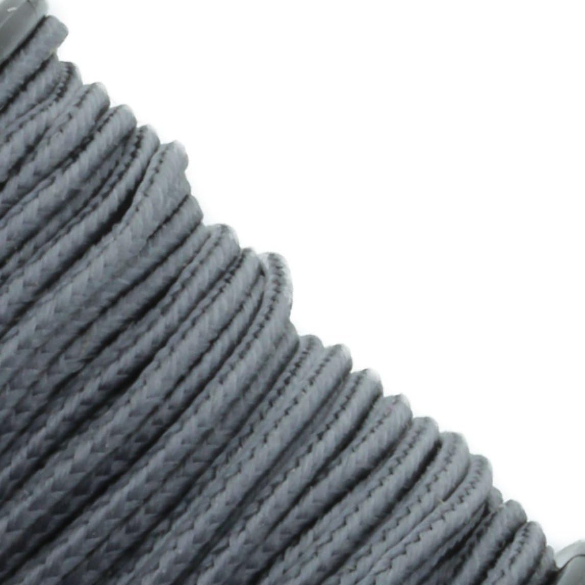 JIG PRO SHOP Black 1.18mm x 125' Micro Cord Paracord - Made in The USA