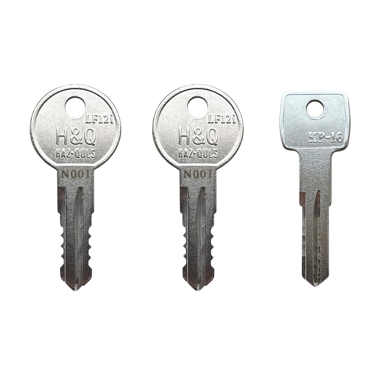 KeyPower N077 PreCut Keys (2) + D1251 Lock-Core Removal Key for Thule Ski, Roof, Cargo Box, Carrier Racks and Crossbars, Outdoor Equipment, Vehicles
