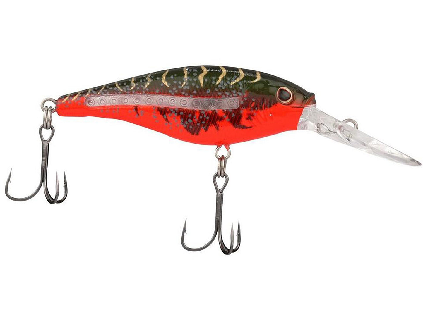 Berkley Scented Flicker Shad Tiger 5 Pack Fishing Lure, Assorted, 3/16 oz, 2.75in | 7 cm, Size, Profile and Dive Depth Imitates Real Shad, Equipped with Fusion19 Hook