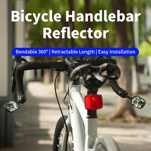 HSayoli Bike Mirrors,HD Glass Bicycle Rearview Mirror, Safe Cycling Rearview Mirror, 360 Degrees Adjustable Rotate