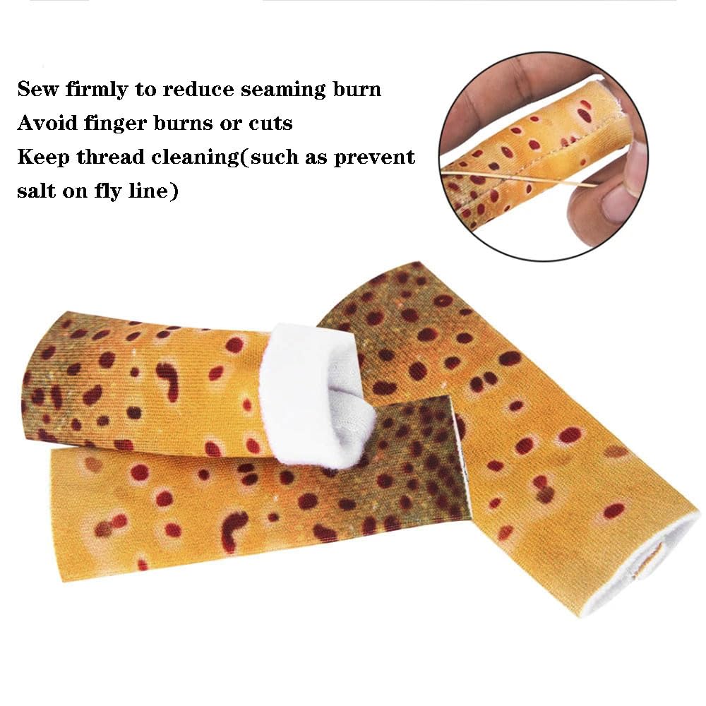AYLIFU 3 PCS Fly Fishing Finger Protector Fishing Finger Tab Protector Casting Fishing Single Finger Guards Fishing Gear Accessories