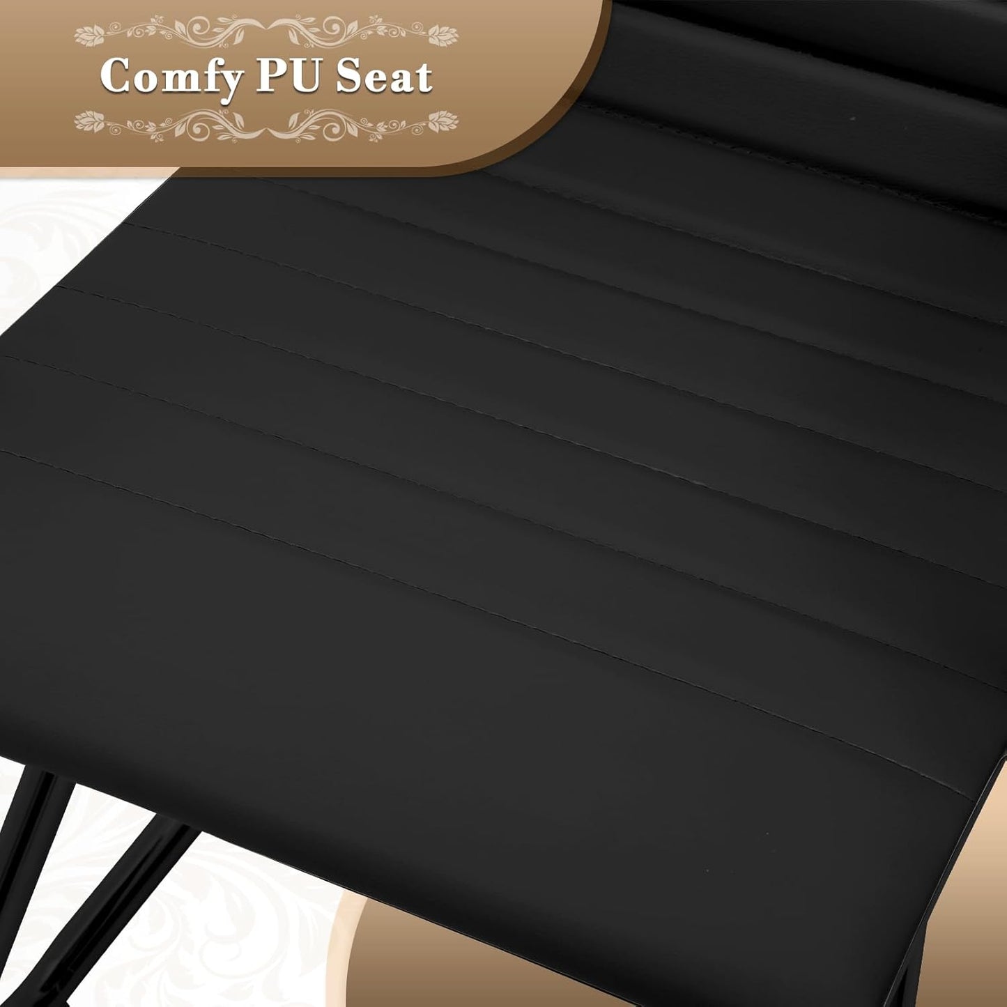 Athena Collection Desk Chairs No Wheels Set of 2, Office Guest Chairs with Sled Base Mesh Back Armrest, Side Reception Armchairs for Reception Conference Waiting Room, Black