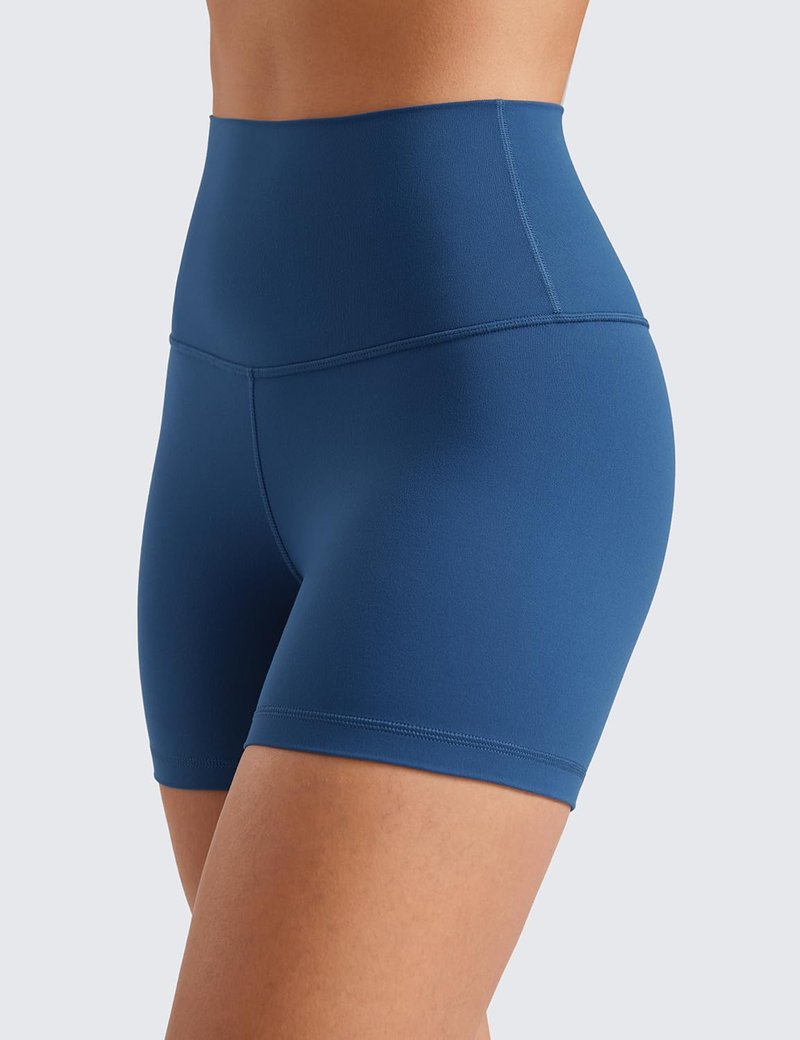 CRZ YOGA Butterluxe Biker Shorts 4'' - High Waisted Booty Workout Volleyball Yoga Womens Spandex French Navy X-Small