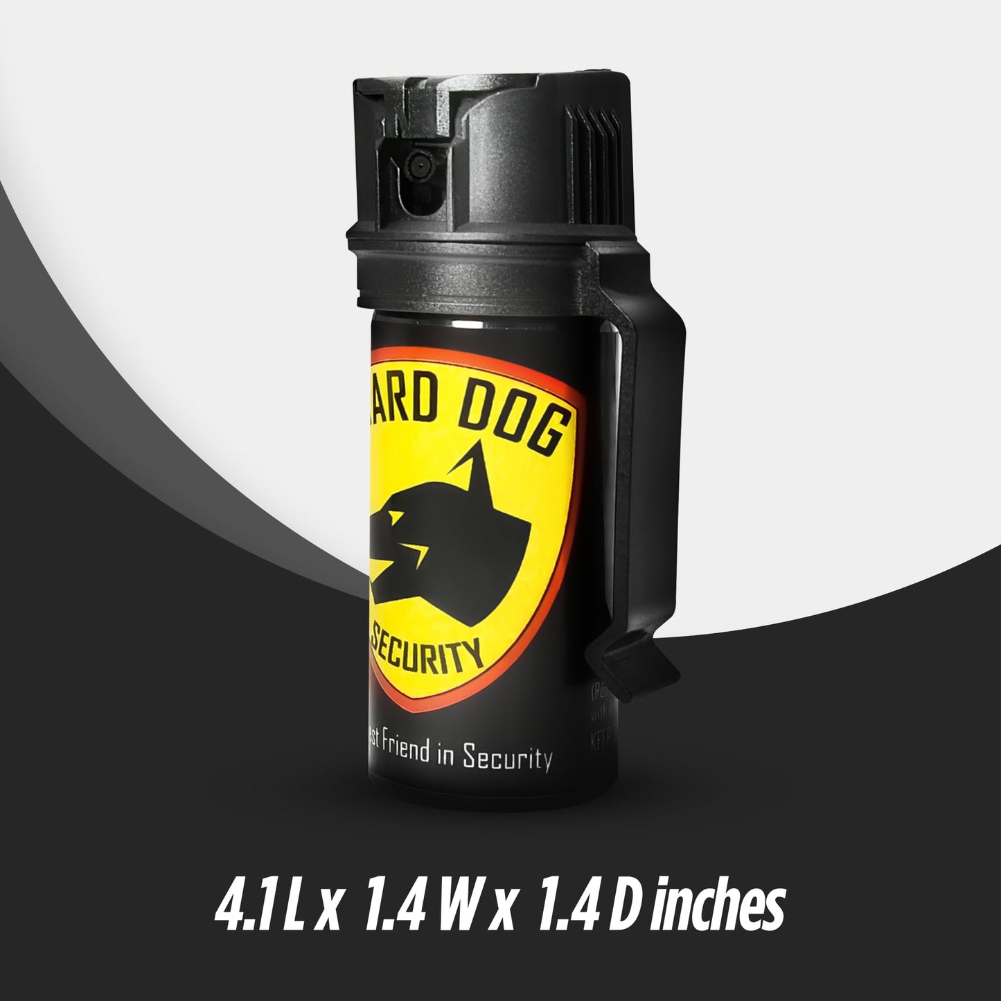 Guard Dog Security Pepper Spray for Self Defense, OC Spray with Belt Clip, Maximum Police Strength, Flip Top Safety for Quick and Accurate Aim, 20 Feet Range, 2 fl oz