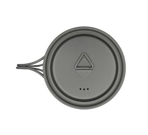 Kuvik Titanium Pot with Lid 650ml (22 oz) - Ultralight and Compact Pot for Backpacking, Camping, and Survival