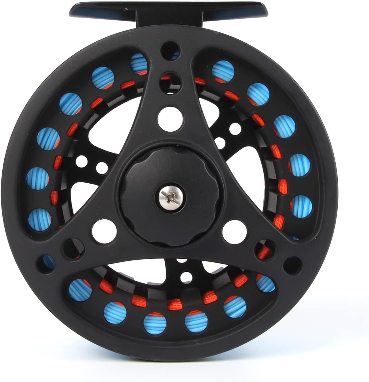 (1/2WT 3/4WT 5/6WT 7/8WT) Fly Reel with Line Combo Aluminum Alloy Large Arbor Fly Fishing Reels Weight Forward Fly Line with Braided Backing Taper Leader Pre-Tied