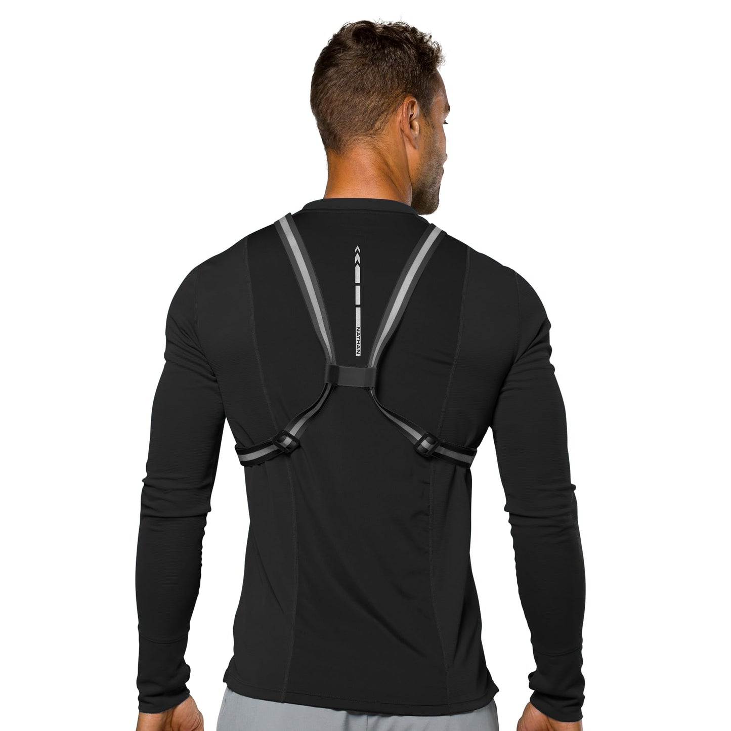 Nathans NS60320-00001-OSFM Hypernight Reflective Vest Lite Black