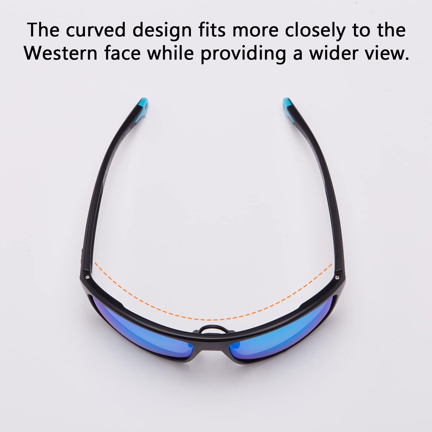 BASSDASH Polarized Sports Sunglasses for Men Women Fishing Driving Hiking UV400 with Lightweight TPX Unbreakable Frame