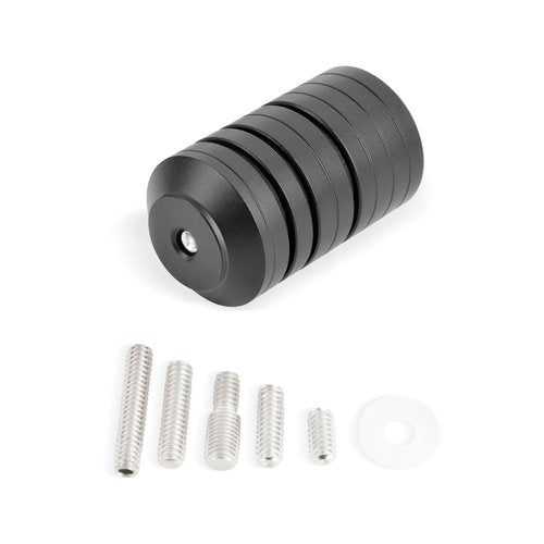 wolfman Archery Bow Stabilizer Weight Kit Detachable Bow Stabilizer Weights Kit Universal 5/16 Thread Counterweight Kit Bow Riser Counterweight for Compound Bow Recurve Bow Balance Bar (Black)