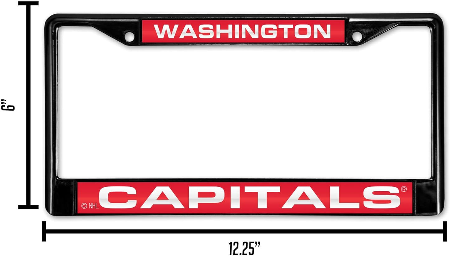 Rico Industries Ricepod NHL Detroit Red Wings Black Black Laser Cut Chrome Frame 12" x 6" 12" x 6" Black Laser Cut Chrome Frame - Car/Truck/SUV Automobile Accessory