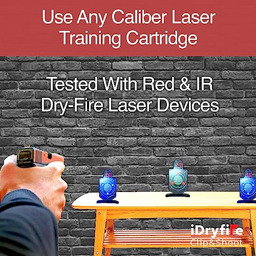 Laser Target with Light and Sound Activation Compatible with All RED Green IR Lasers