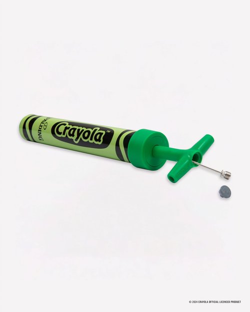 Spalding X Crayola 12" Single Action Green Pump