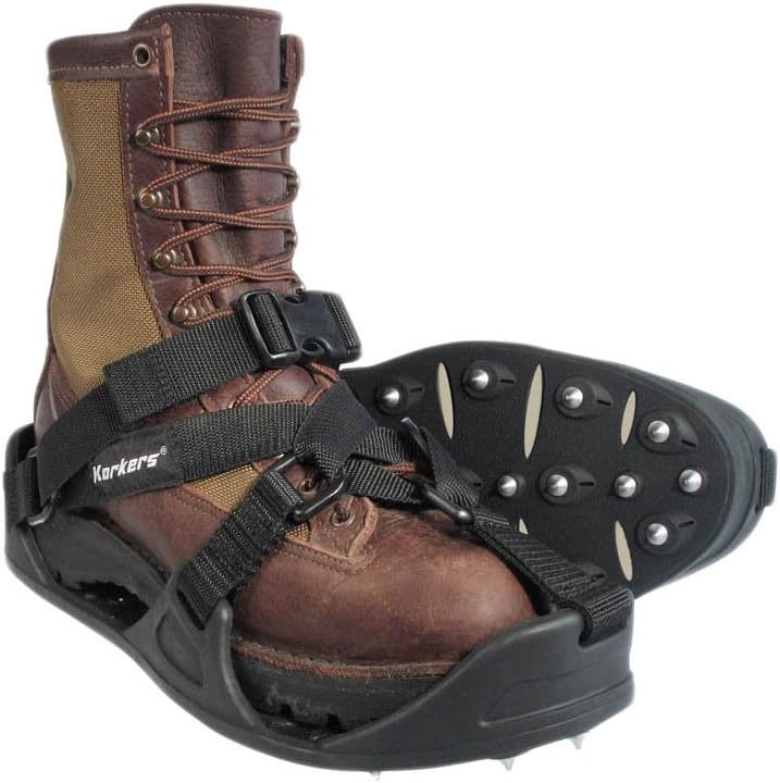 Korkers WorkTrax Overshoe Cleats for Work Boots - 28 Push-Through Steel Spikes